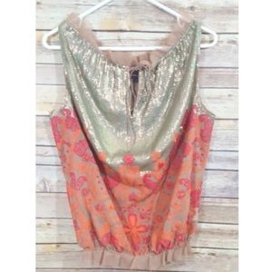 Anthropologie Beaded Top
